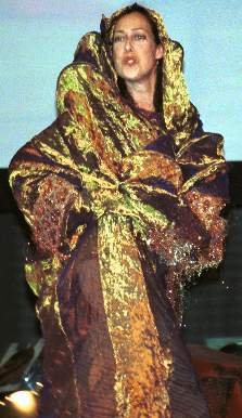Leni Parker in Daan robe